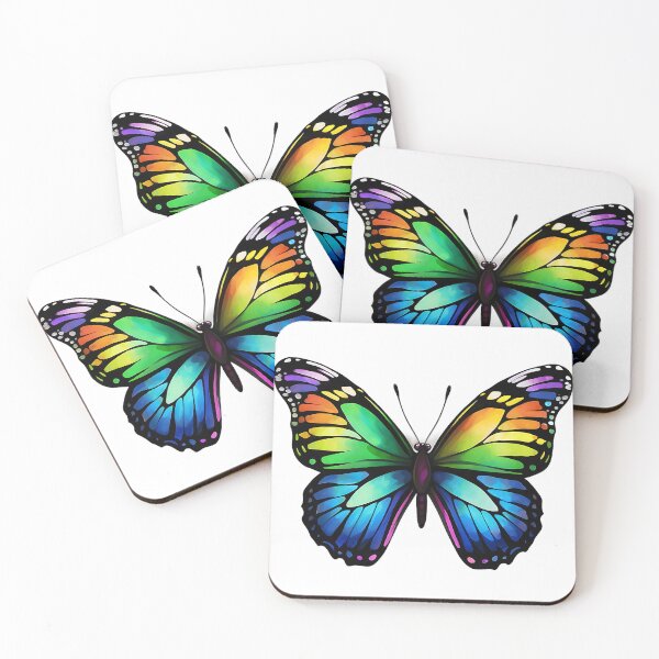 Item preview, multicolor butterfly designed and sold by eriktartufo.
