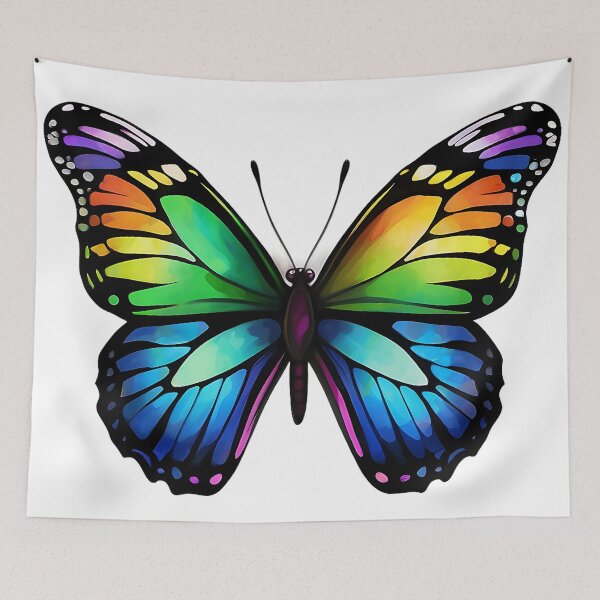 Item preview, multicolor butterfly designed and sold by eriktartufo.