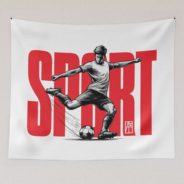 Item preview, SPORT - Football - Soccer - FOOTBALL PLAYER - MEN - 6 designed and sold by ArtProjectShop.