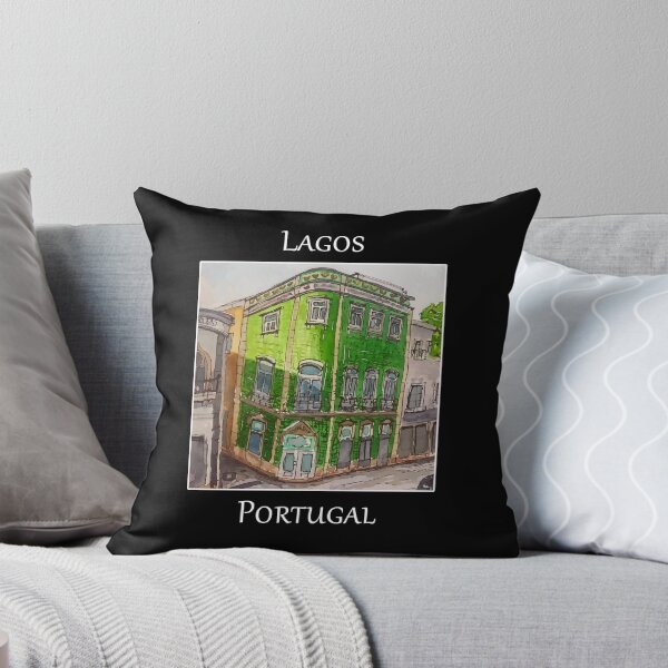 Item preview, Cute green tiled building in Lagos Portugal designed and sold by welshdesigns.