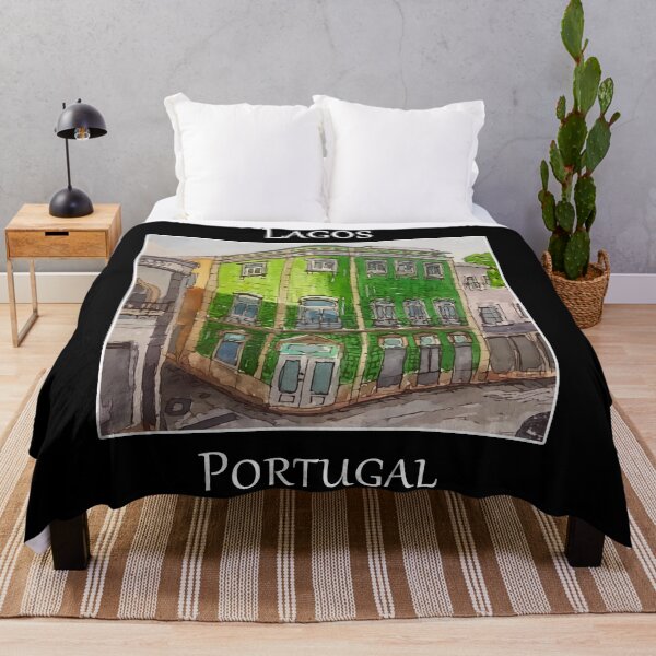 Item preview, Cute green tiled building in Lagos Portugal designed and sold by welshdesigns.