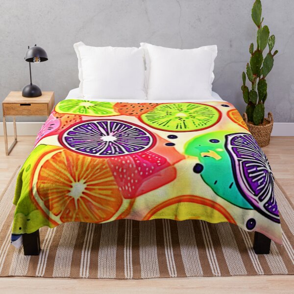 Item preview, Rainbow Citrus: Juicy Pattern designed and sold by Health And Fitness Posts e-Store.