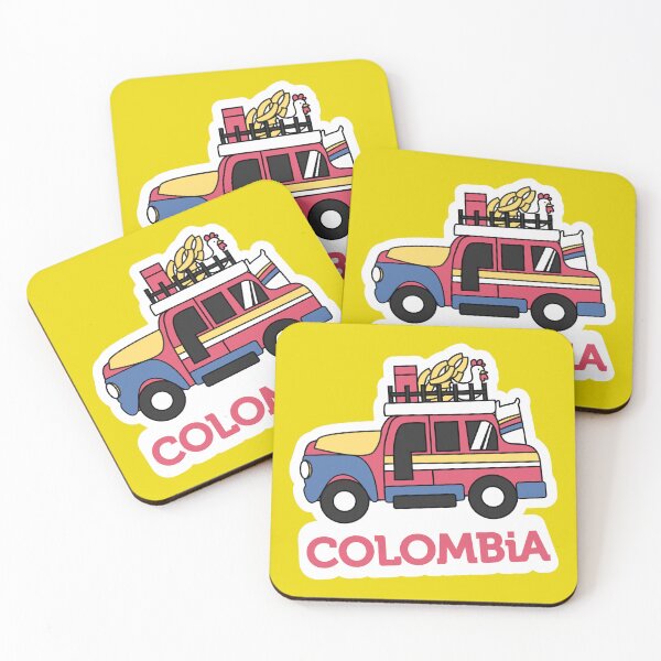Item preview, Colombia travel sticker, colombian chiva design designed and sold by WuweiDG.