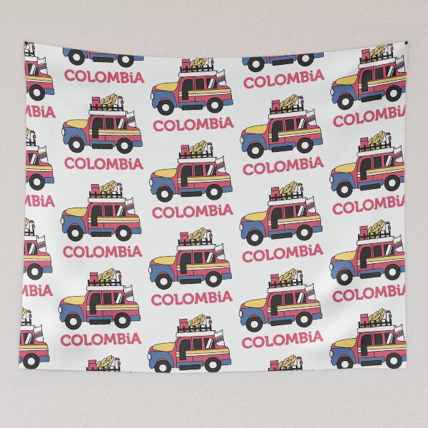 Item preview, Colombia travel sticker, colombian chiva design designed and sold by WuweiDG.