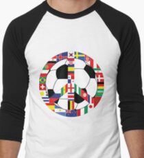 Football World Cup 2018 Men's Baseball ¾ T-Shirt