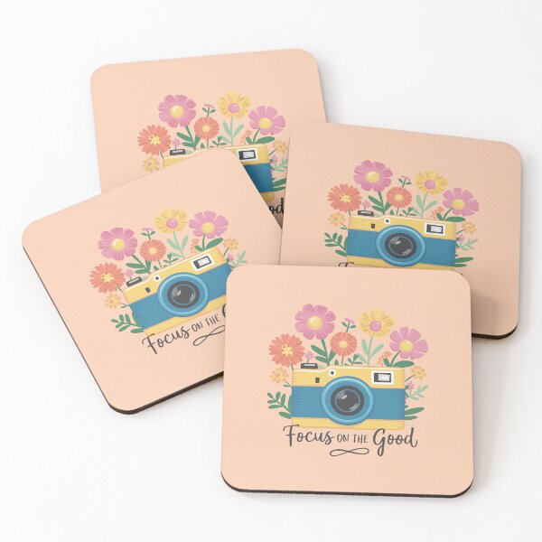Item preview, Vintage Camera with Flowers - Focus on the Good Art designed and sold by PrintableByZaah.