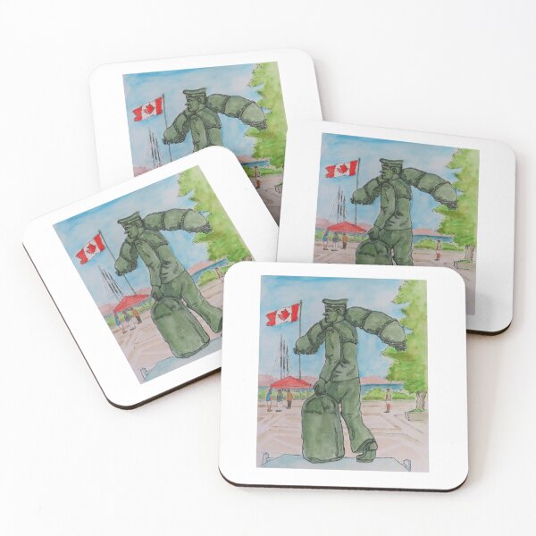 Item preview, Canadian Navy Sailor Statue in Halifax Nova Scotia designed and sold by Halifaxartguy.