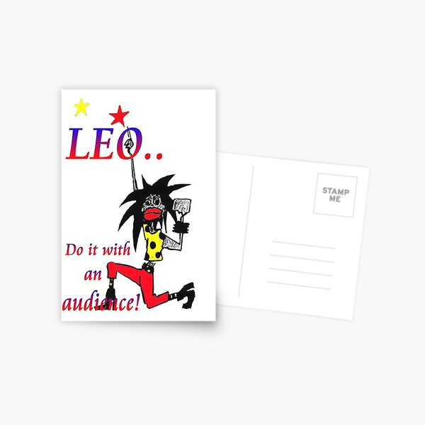 Leo - do it with an audience Postcard