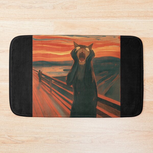 Item preview, Scream black cat designed and sold by Nowshin Tasnim.