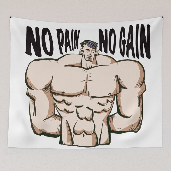 Item preview, NO PAIN NO GAIN designed and sold by MERLETDRAWING.