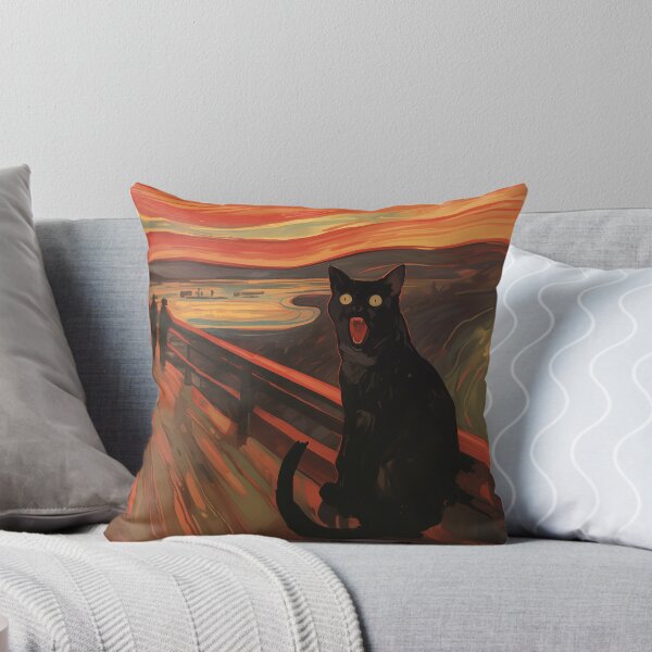 Item preview, Scream black cat designed and sold by Nowshin Tasnim.