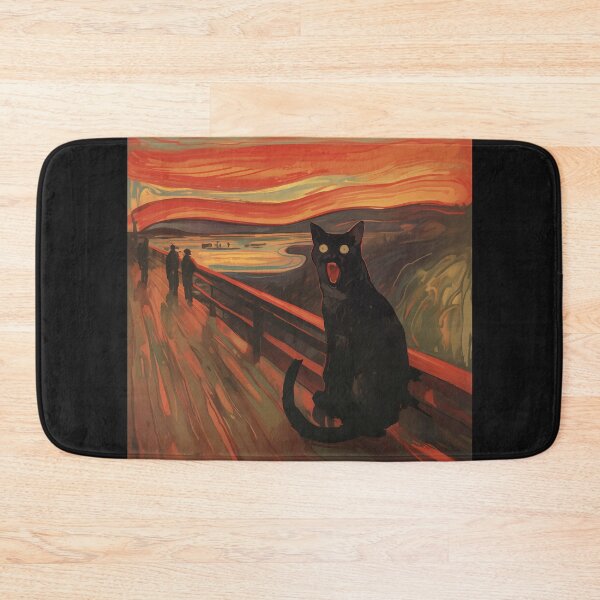 Item preview, Scream black cat designed and sold by Nowshin Tasnim.