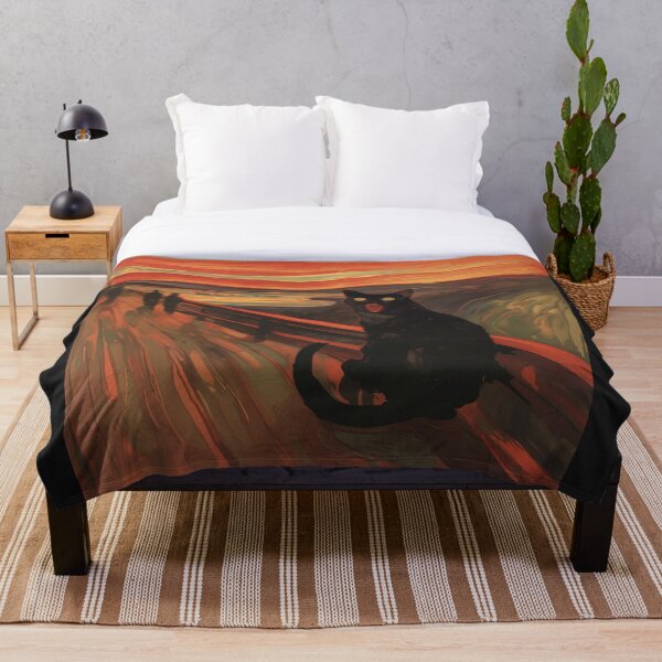 Item preview, Scream black cat designed and sold by Nowshin Tasnim.