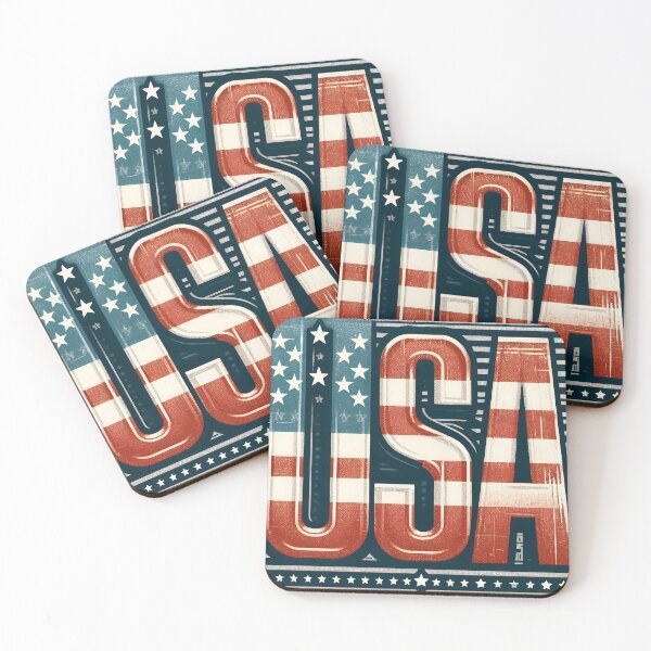 Item preview, USA - Vintage, Retro Logo designed and sold by Freewebnuaiart.