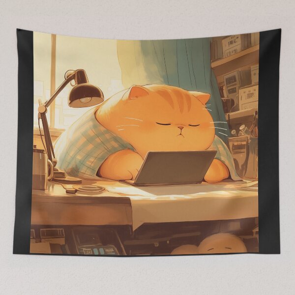 Item preview, Deskjob for cat designed and sold by Nowshin Tasnim.