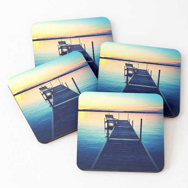 Item preview, Reminiscing Dock at Dusk designed and sold by Jennifer Leavey Designs.