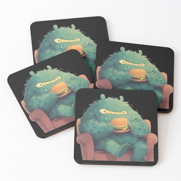 Item preview, Alien eating burger designed and sold by Quirkyaesthetics.