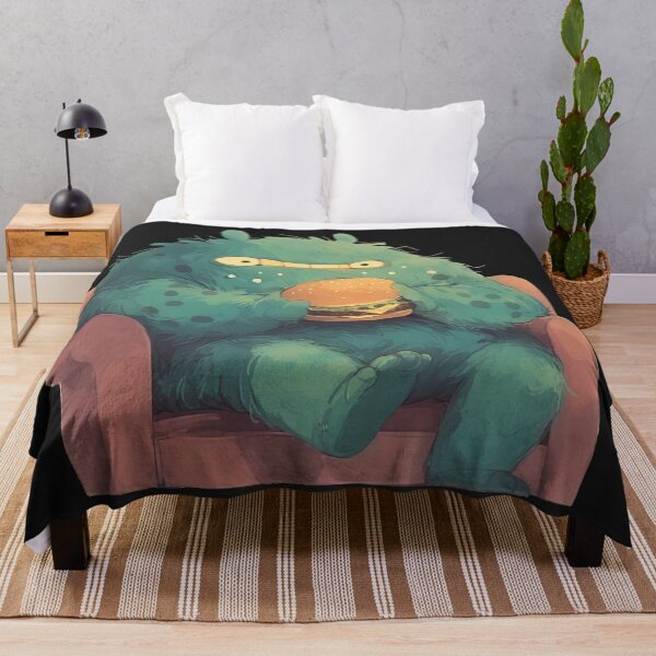 Item preview, Alien eating burger designed and sold by Quirkyaesthetics.