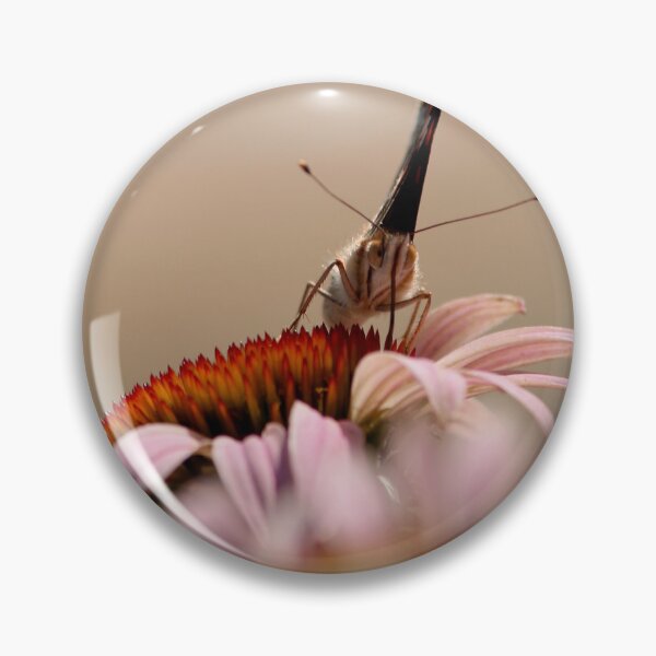 Item preview, Mariposa Con Alas Cerradas Sobre Coneflower Rosa designed and sold by FeatherfallSTU.