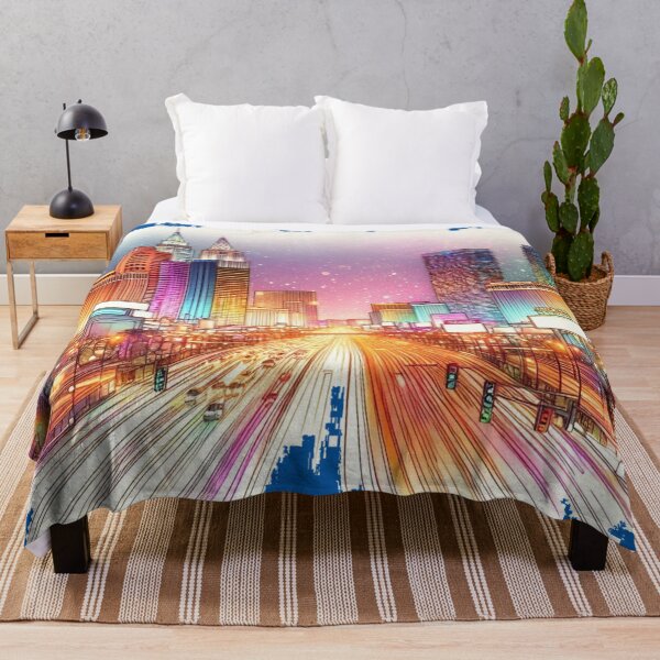 Item preview, Las Vegas Stunning Night Skyline Sketch, designed and sold by PaintMeWorld.