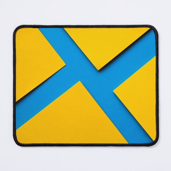 Item preview, Blue yellow cross designed and sold by UZRWRLD .