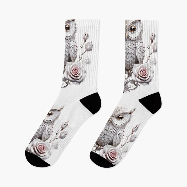 Item preview, Owl with flowers designed and sold by sinemsworld1.