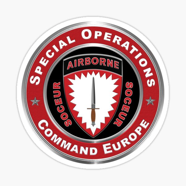 Item preview, SPECIAL OPERATIONS COMMAND EUROPE SOCEUR designed and sold by SoldierAlways.