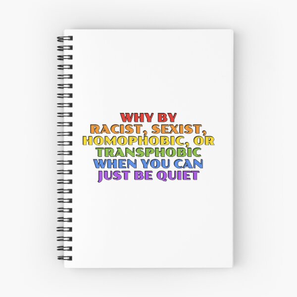 Item preview, Why be racist funny gay phrases in rainbow colors designed and sold by Inspirationmotivation.