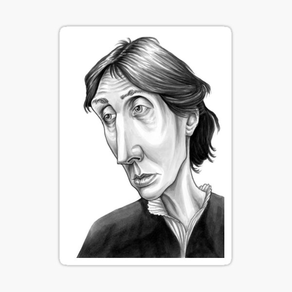 Virginia Woolf Sticker