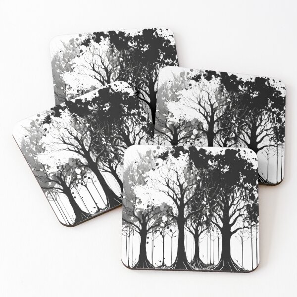 Item preview, Trees in black and white designed and sold by GRACIART-FR.