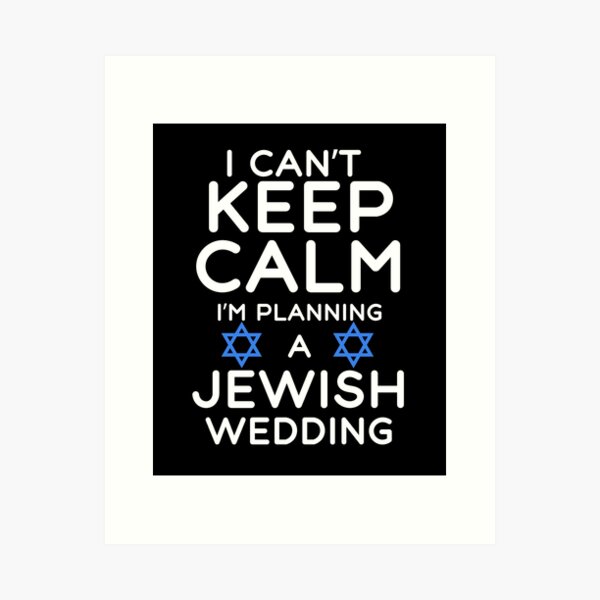 Item preview, Keep Calm Funny Jewish Wedding  designed and sold by SharpThreadZ.