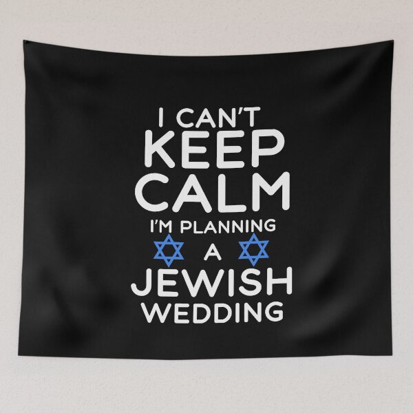 Item preview, Keep Calm Funny Jewish Wedding  designed and sold by SharpThreadZ.