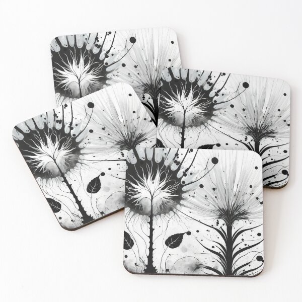 Item preview, Fantastic black and white flowers designed and sold by GRACIART-FR.