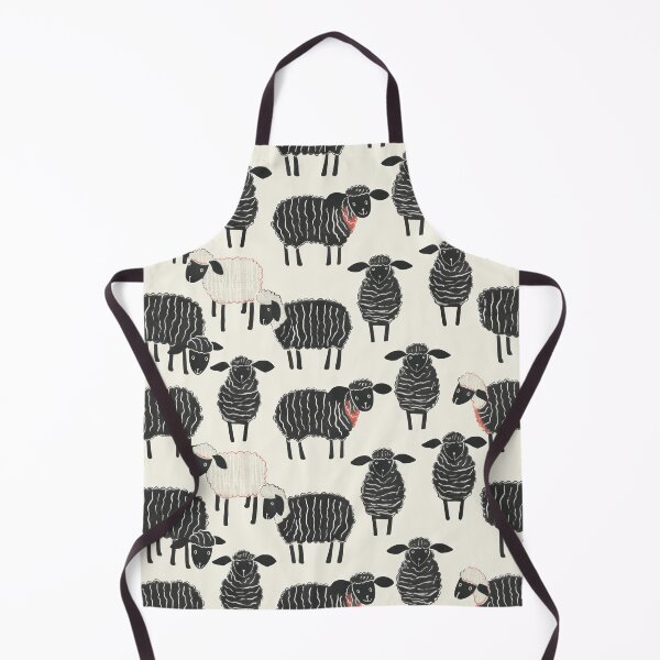 Item preview, Cute Northumberland Black and White Sheep designed and sold by Monochrome-Dog.