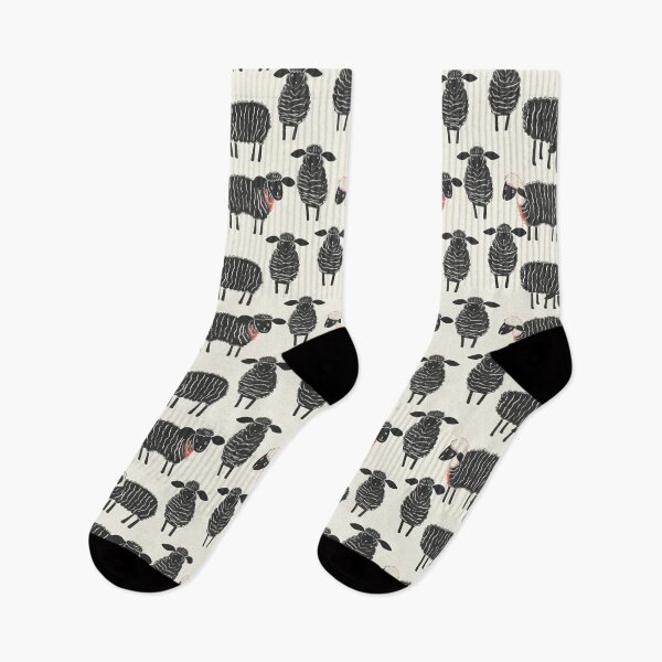Item preview, Cute Northumberland Black and White Sheep designed and sold by Monochrome-Dog.