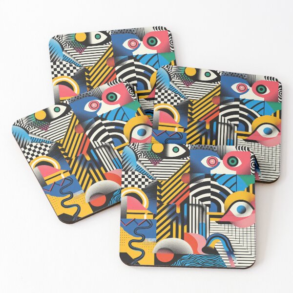 Item preview, Abstract Geometric Art With Eyes designed and sold by brandway.