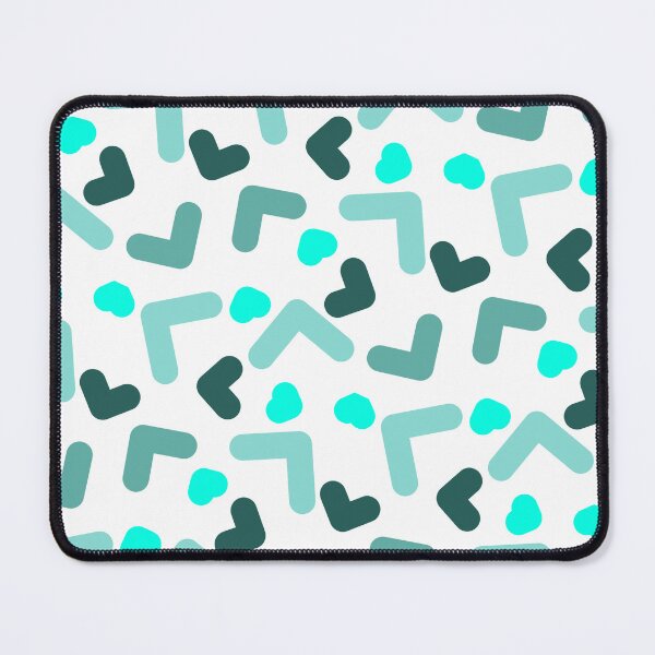 Item preview, Love Hearts Colorful Teal Variant Memphis Pattern  designed and sold by EvergreenMotifs.