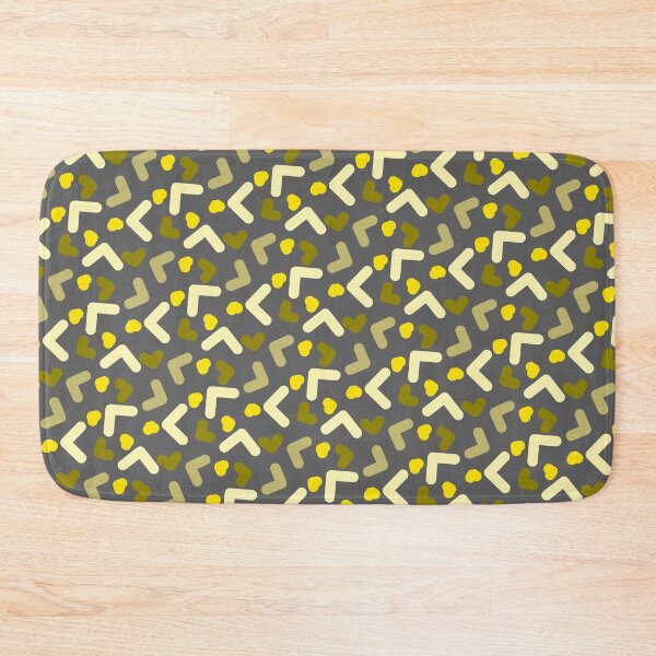 Item preview, Love Hearts Colorful Yellow Variations Grey Memphis Pattern  designed and sold by EvergreenMotifs.