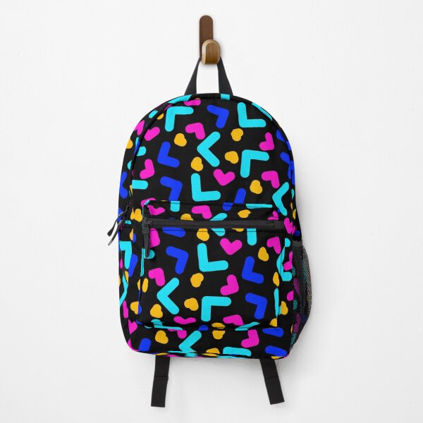Item preview, 90s Retro Neon Love Hearts Colorful Memphis Pattern designed and sold by EvergreenMotifs.