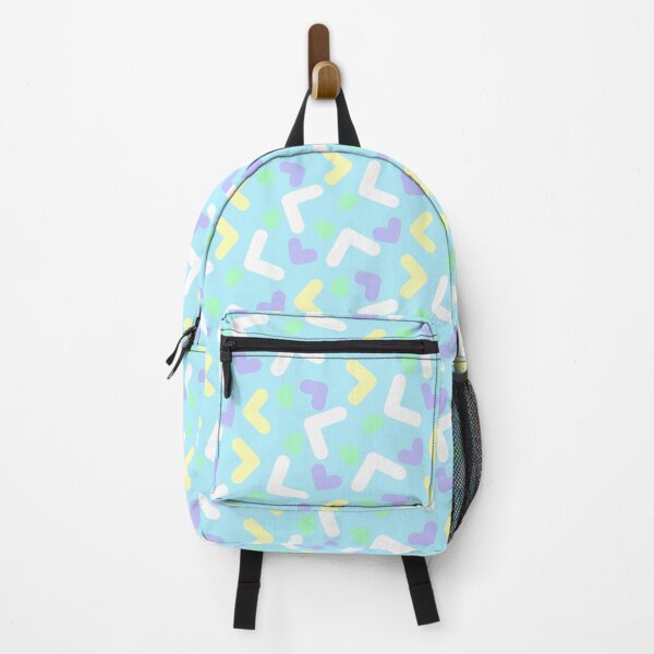 Item preview, Love Hearts Colorful Pastel Memphis Pattern Teal designed and sold by EvergreenMotifs.
