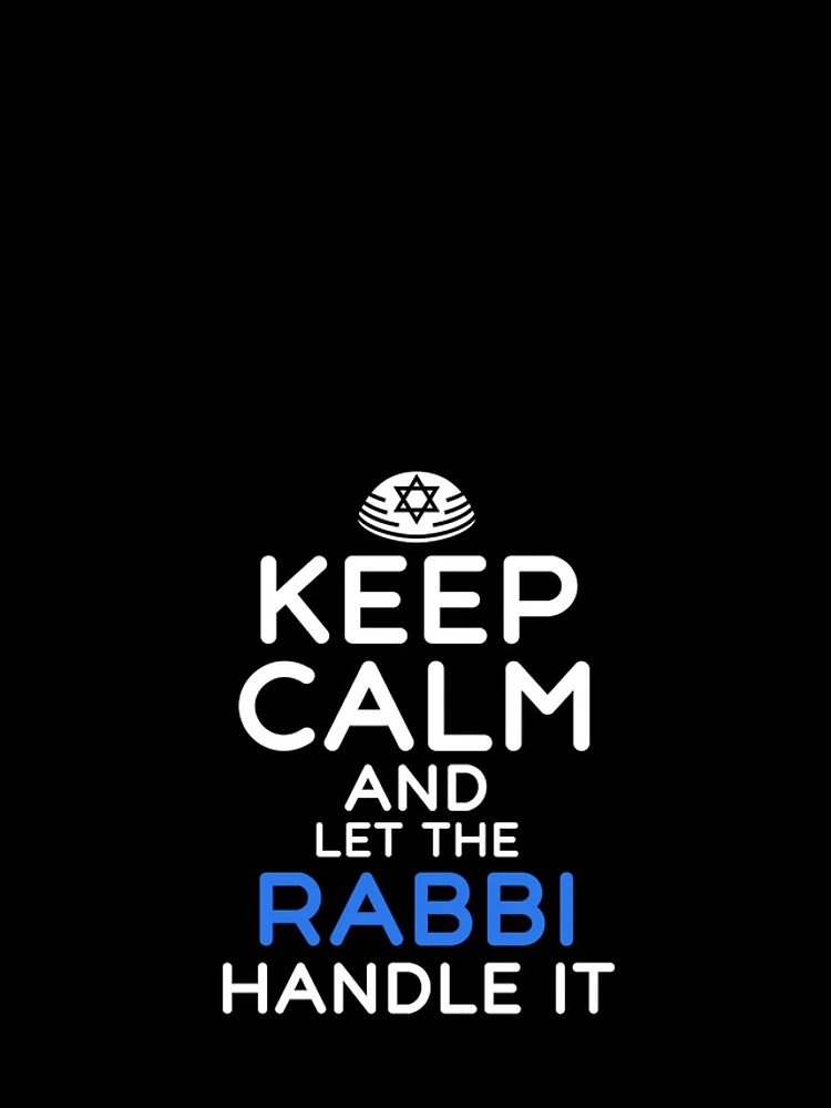 Thumbnail 4 of 4, iPhone Case, Keep Calm And Let The Rabbi Handle It designed and sold by SharpThreadZ.