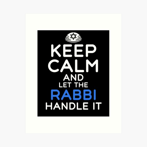 Item preview, Keep Calm And Let The Rabbi Handle It designed and sold by SharpThreadZ.