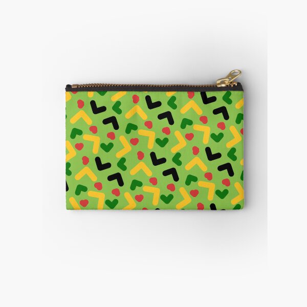 Item preview, Love Hearts Colorful Rasta Themed Memphis Pattern  designed and sold by EvergreenMotifs.
