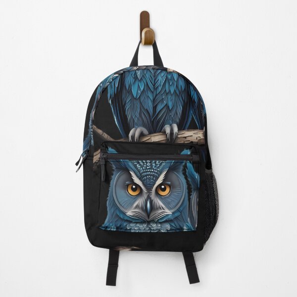 Item preview, Cute blue couple of owls watercolour designed and sold by FocusedArt.