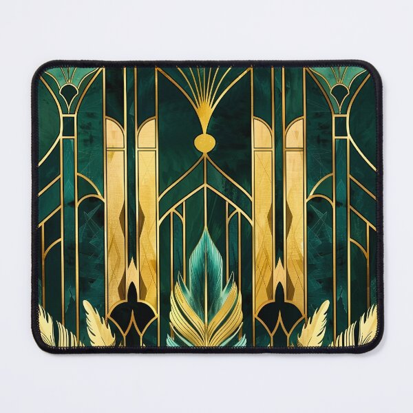 Item preview, Luxurious Aesthetic, Gatsby Glamour Dark Green Gold designed and sold by Vic Torys ☆.