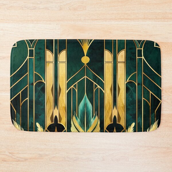 Item preview, Luxurious Aesthetic, Gatsby Glamour Dark Green Gold designed and sold by Vic Torys ☆.