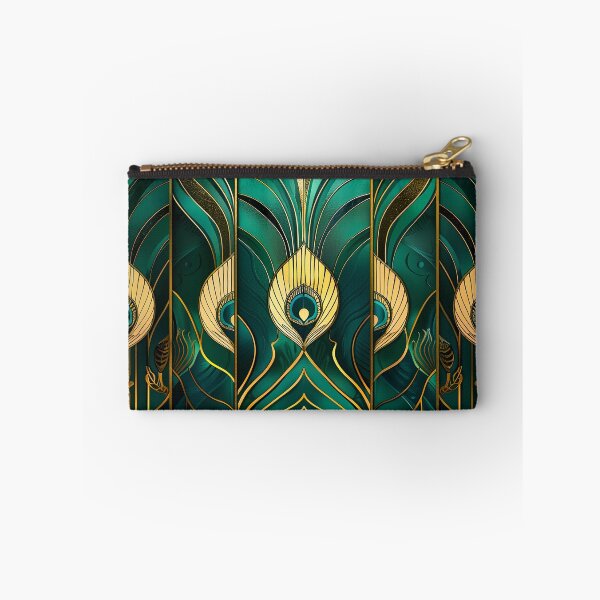 Item preview, Luxurious Pattern, Gatsby Glamour Dark Green Gold designed and sold by Vic Torys ☆.