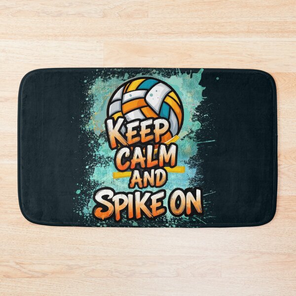 Item preview, Volleyball Players Keep Calm and Spike On Sports designed and sold by Cute & Sassy Custom Gifting Boutiques.