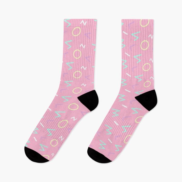 Item preview, Girly Fem Colorful Pastel Memphis Pattern Pink designed and sold by EvergreenMotifs.