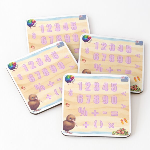 Item preview, Numbers and Maths Symbols for Kiwi Kids (New Zealand) designed and sold by PhotoDesignNZ.